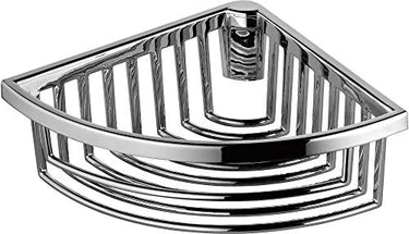 Keuco Eck-Duschkorb aus Metall hochglanz-verchromtes Gitter, abnehmbar, verdeckte Befestigung, 26x7,2x18cm, Wandmontage in der Dusche, Duschablage im Sale